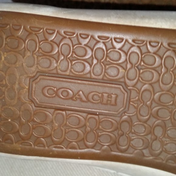 Coach Barrett Poppy Pop C khaki brown wi/multi silver sneakers - Picture 7 of 9